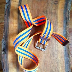 Gap Orange and Blue Woven Belt
